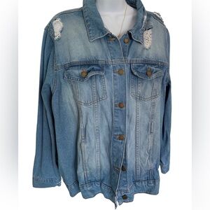 👖Denim Red Star Jacket 💙